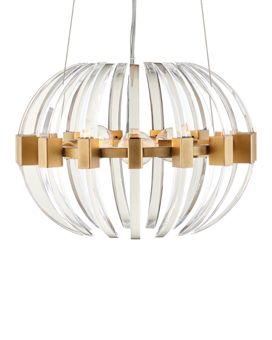 Coquette Small Brass Chandelier