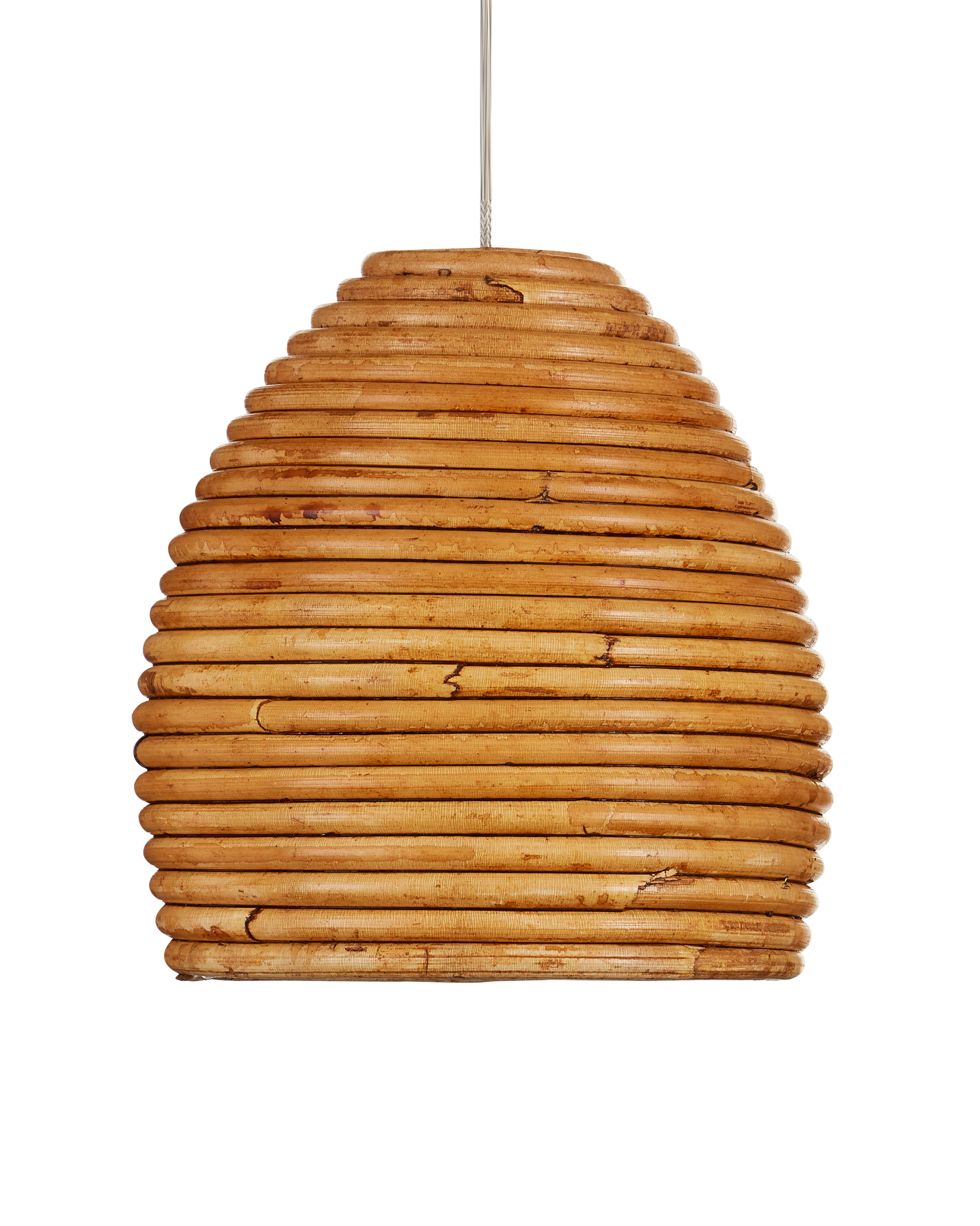 Beehive 1-Light Round Multi-Drop Pendant