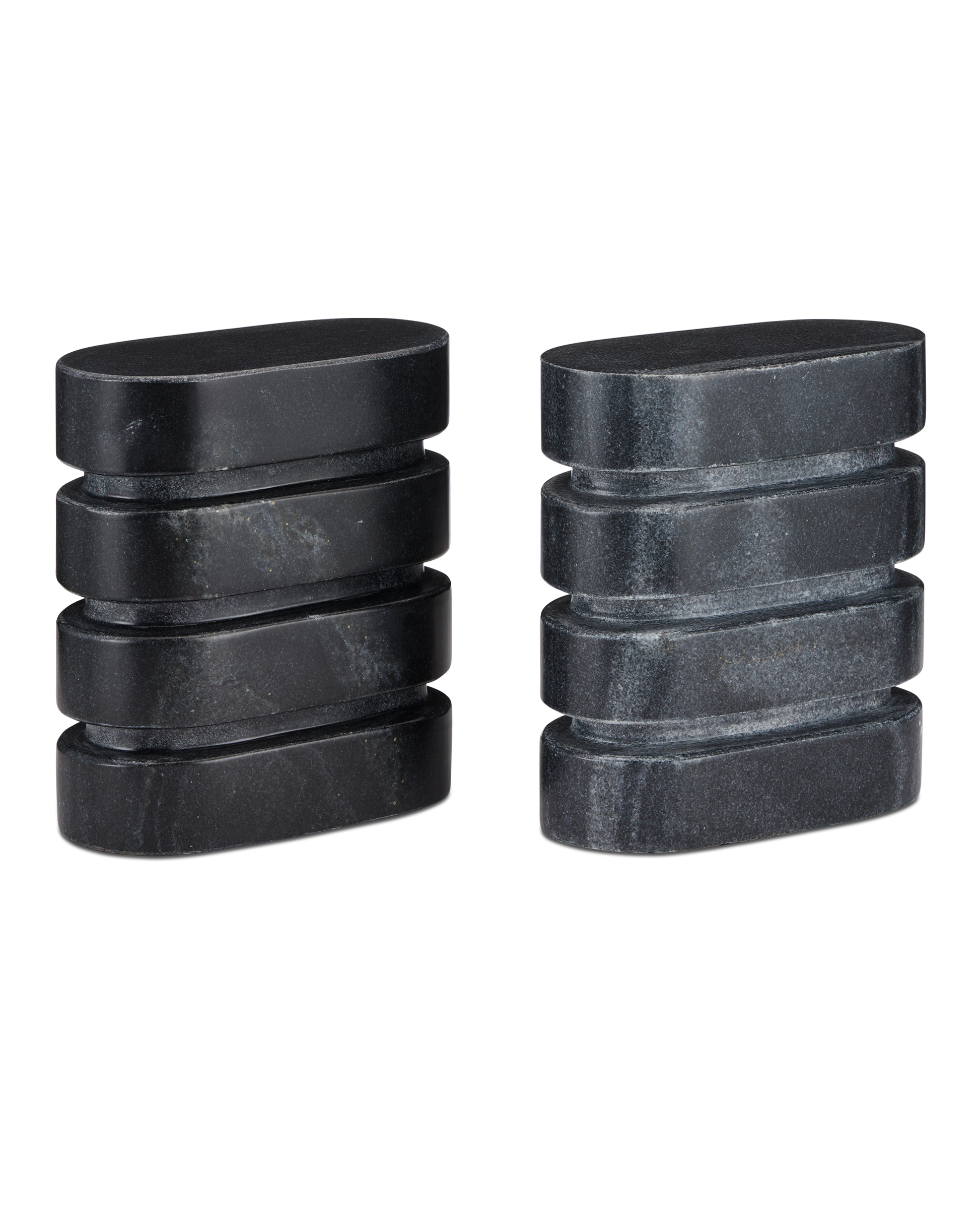 Bheslana Marble Black Object Set of 2