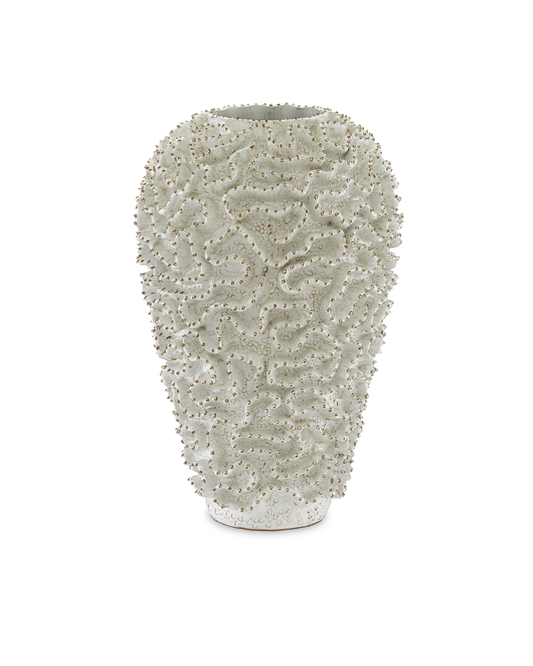 Swirl Large White Vase