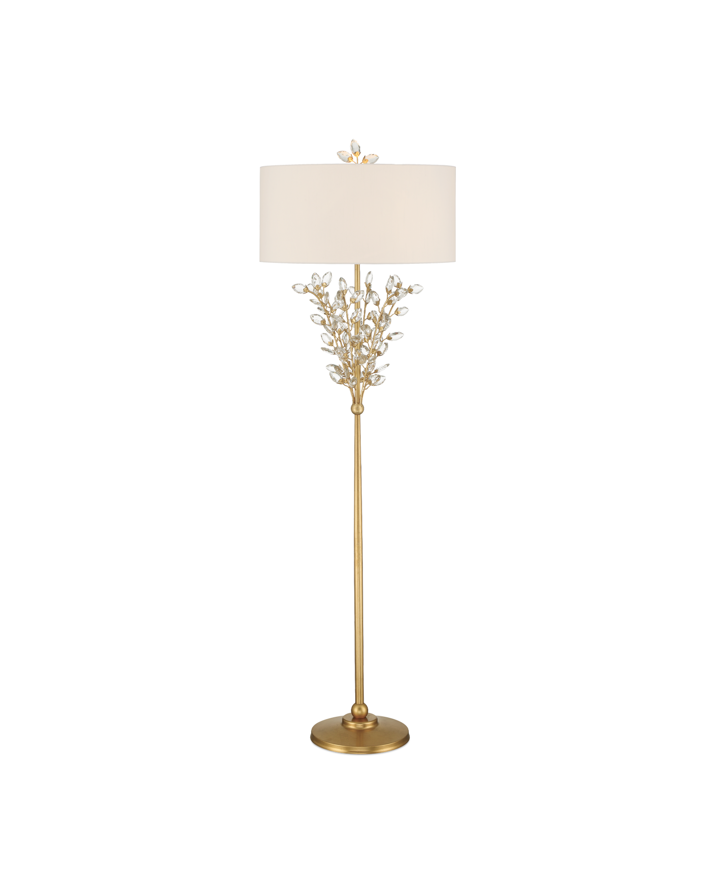 Forget-Me-Not Gold Floor Lamp