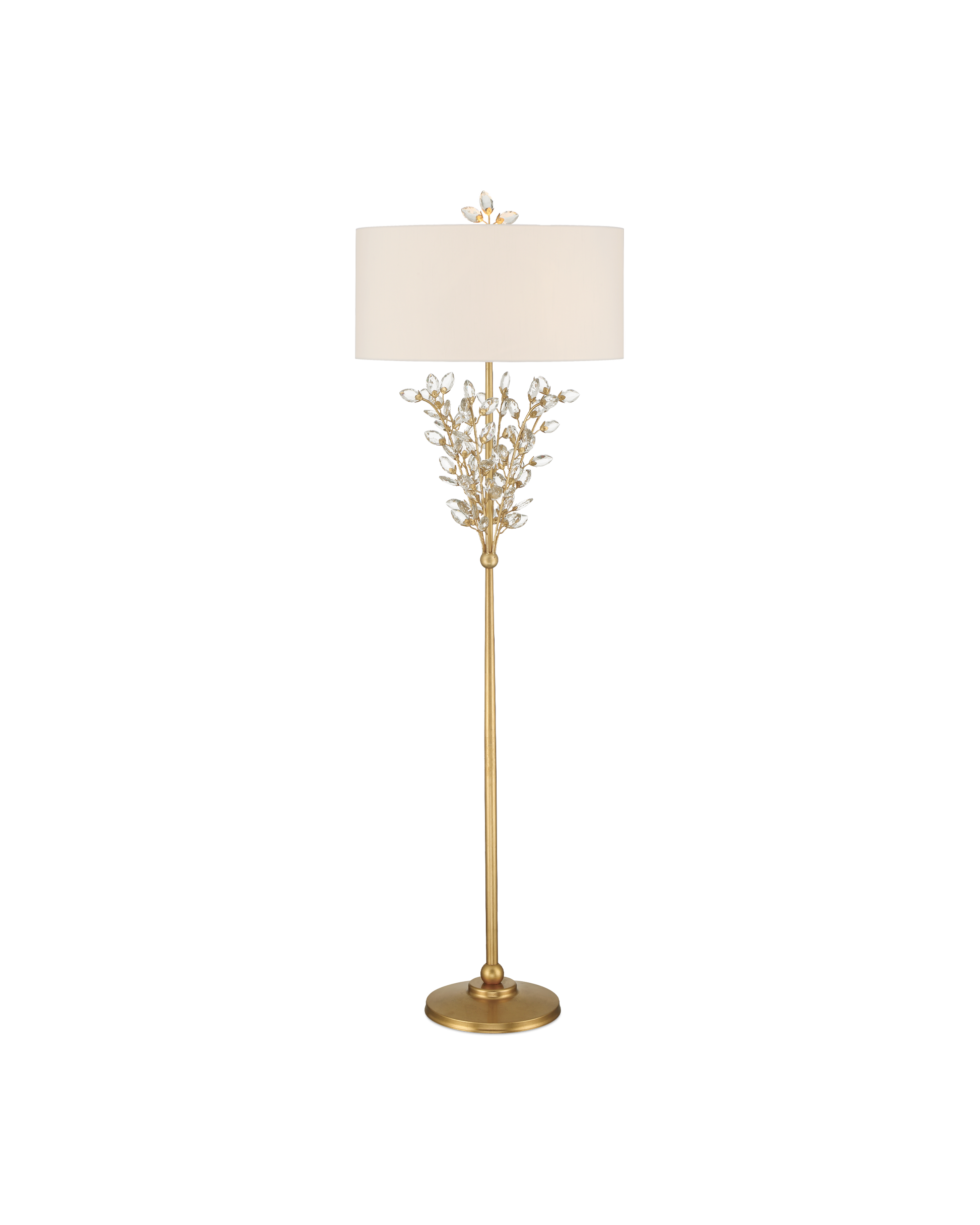 Forget-Me-Not Gold Floor Lamp