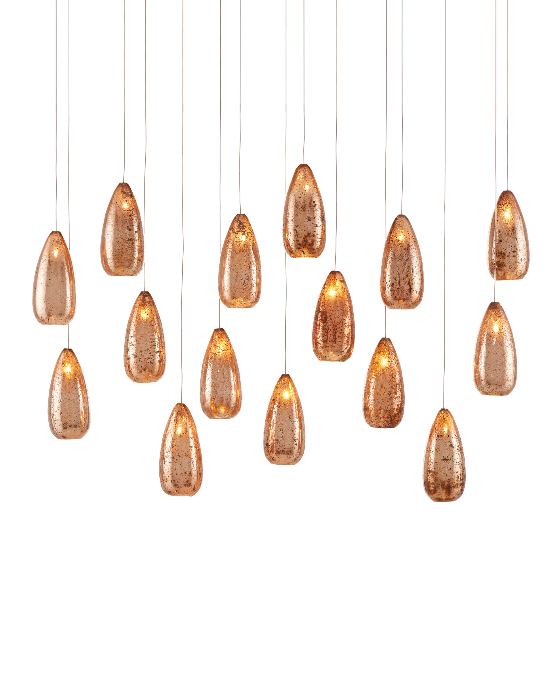 Rame 15-Light Linear Multi-Drop Pendant