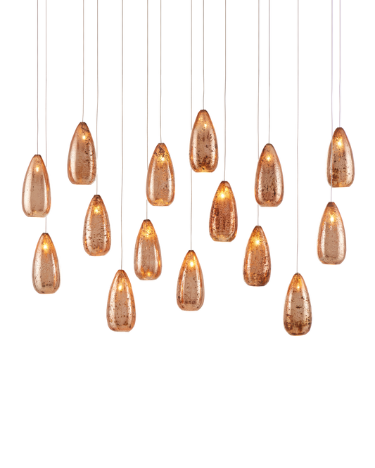 Rame 15-Light Linear Multi-Drop Pendant