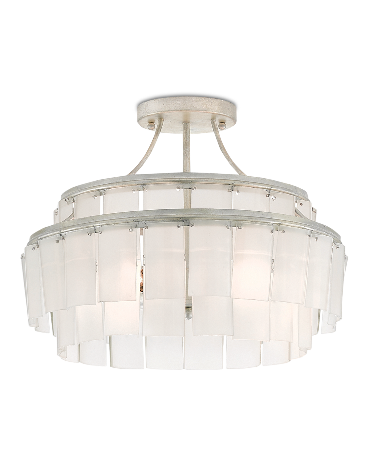 Vintner White Semi-Flush Mount