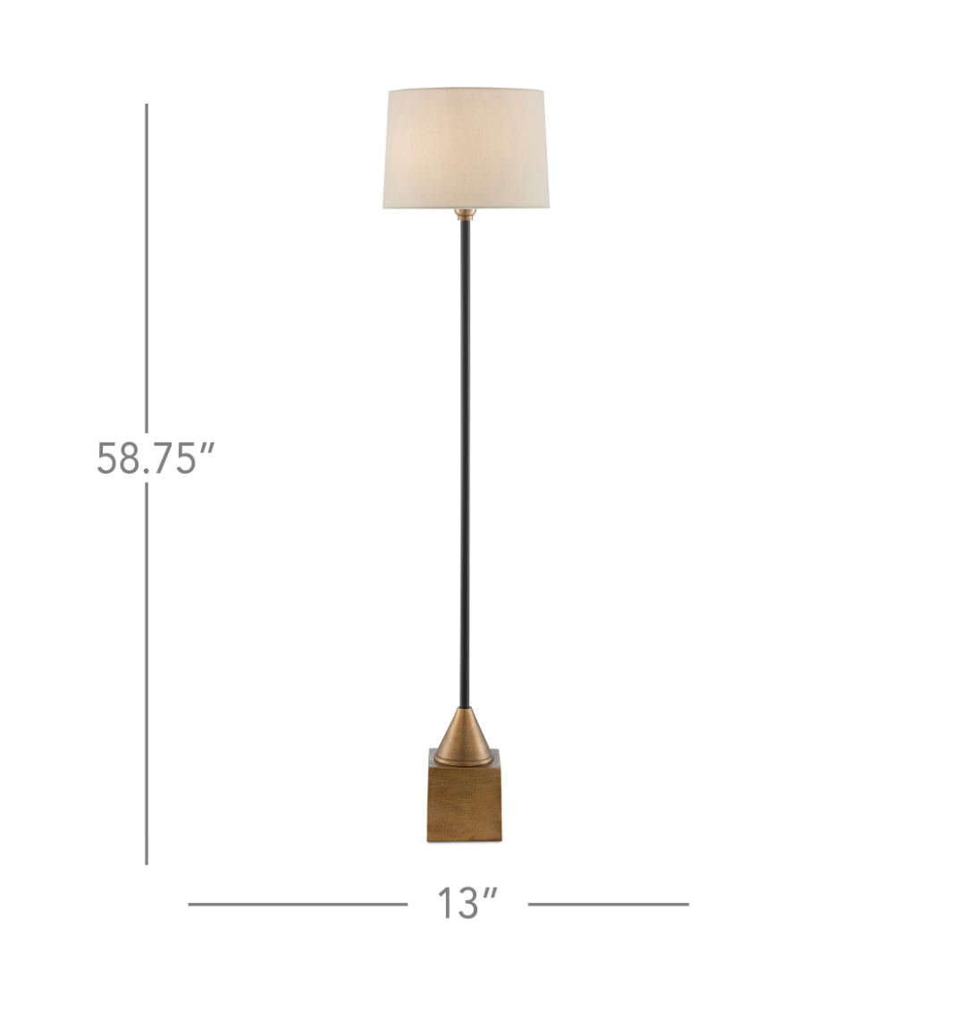Keeler Brass Floor Lamp