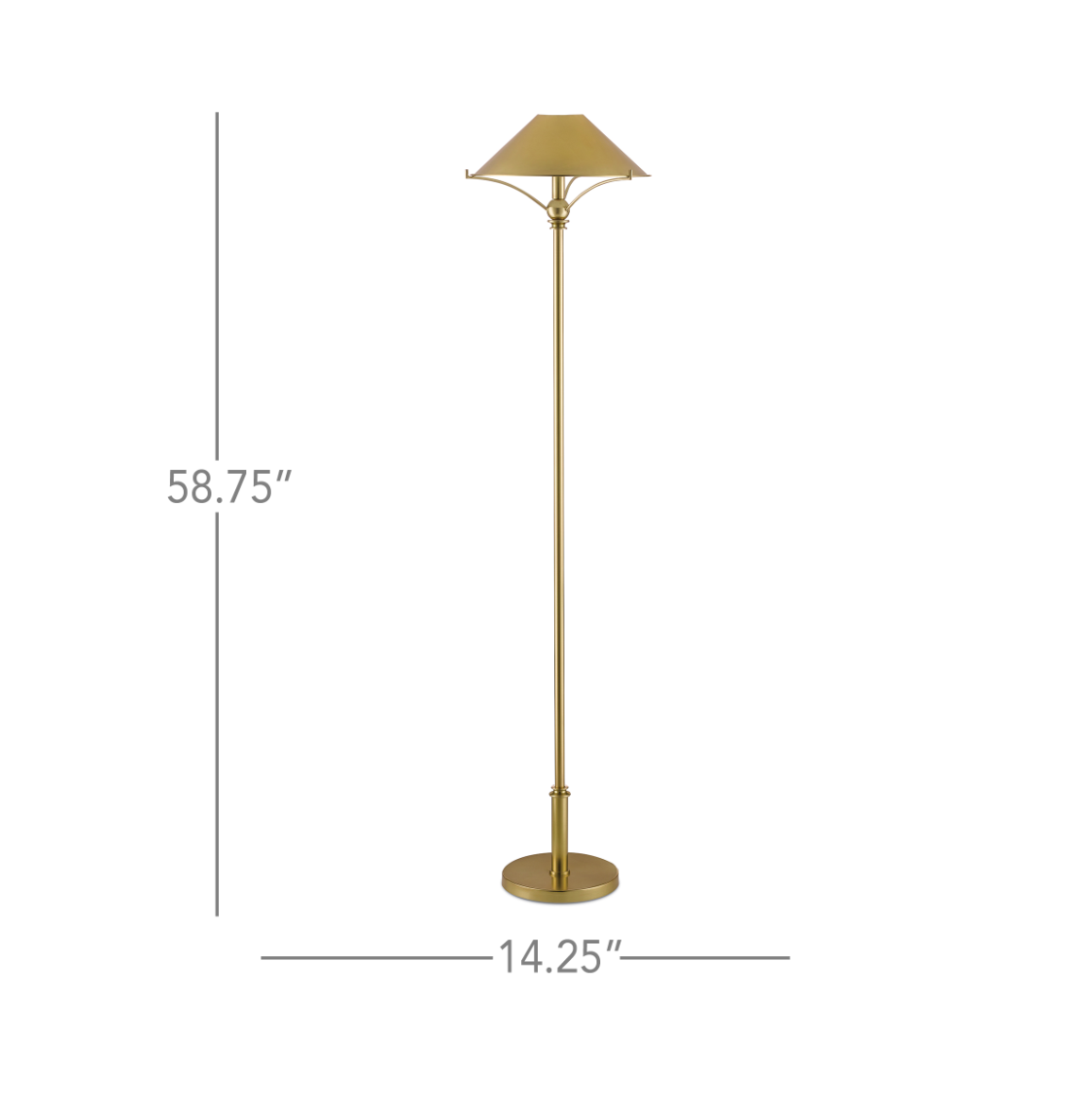 Maarla Brass Floor Lamp