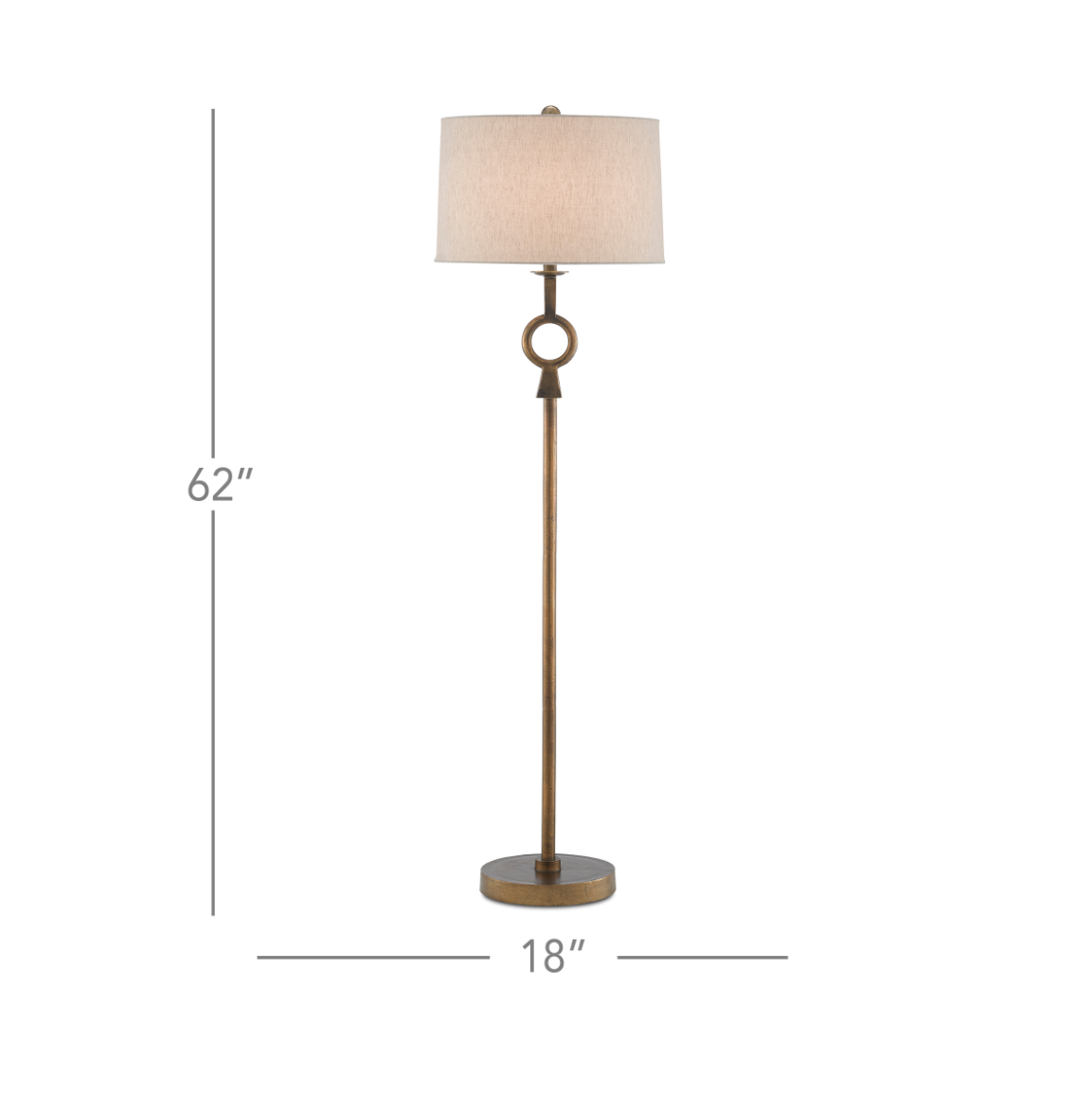 Germaine Brass Floor Lamp