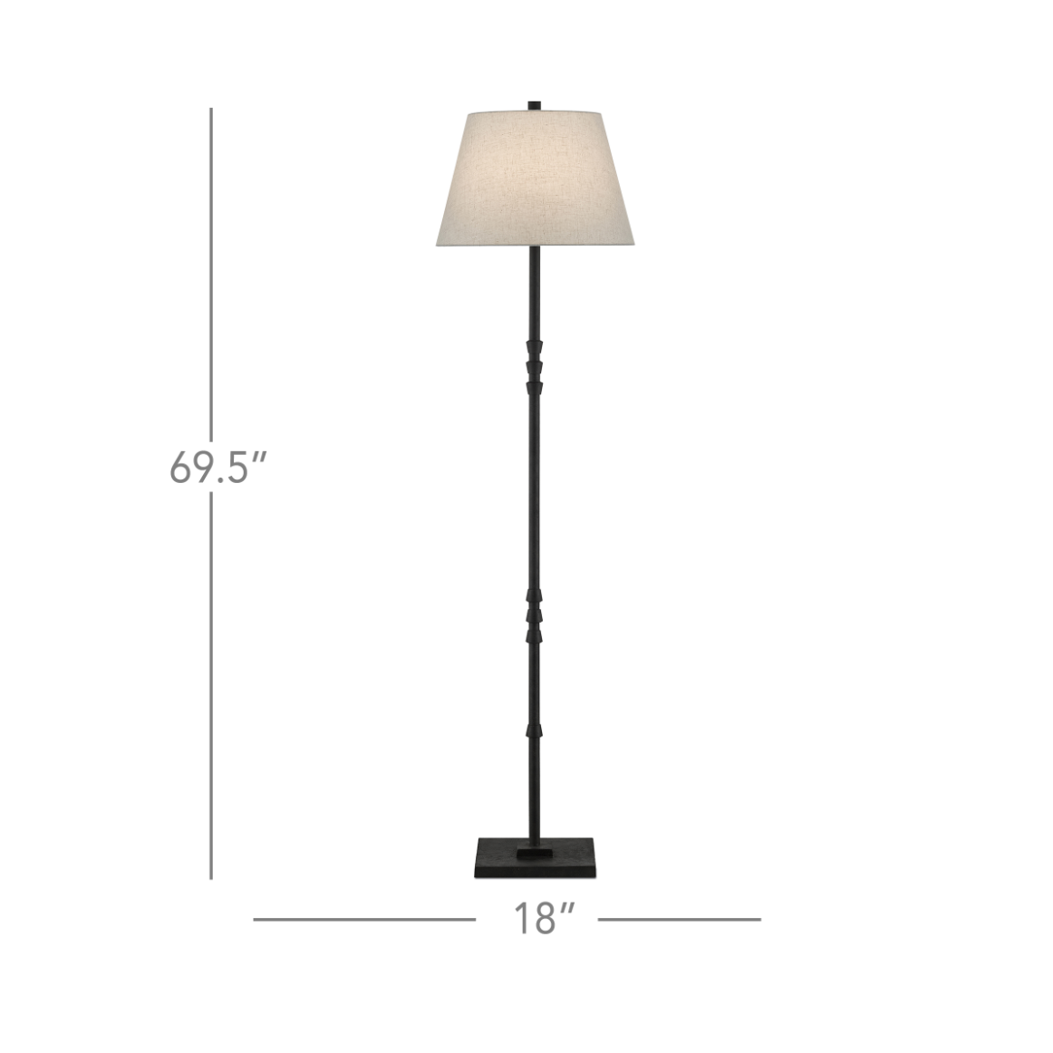Lohn Black Floor Lamp