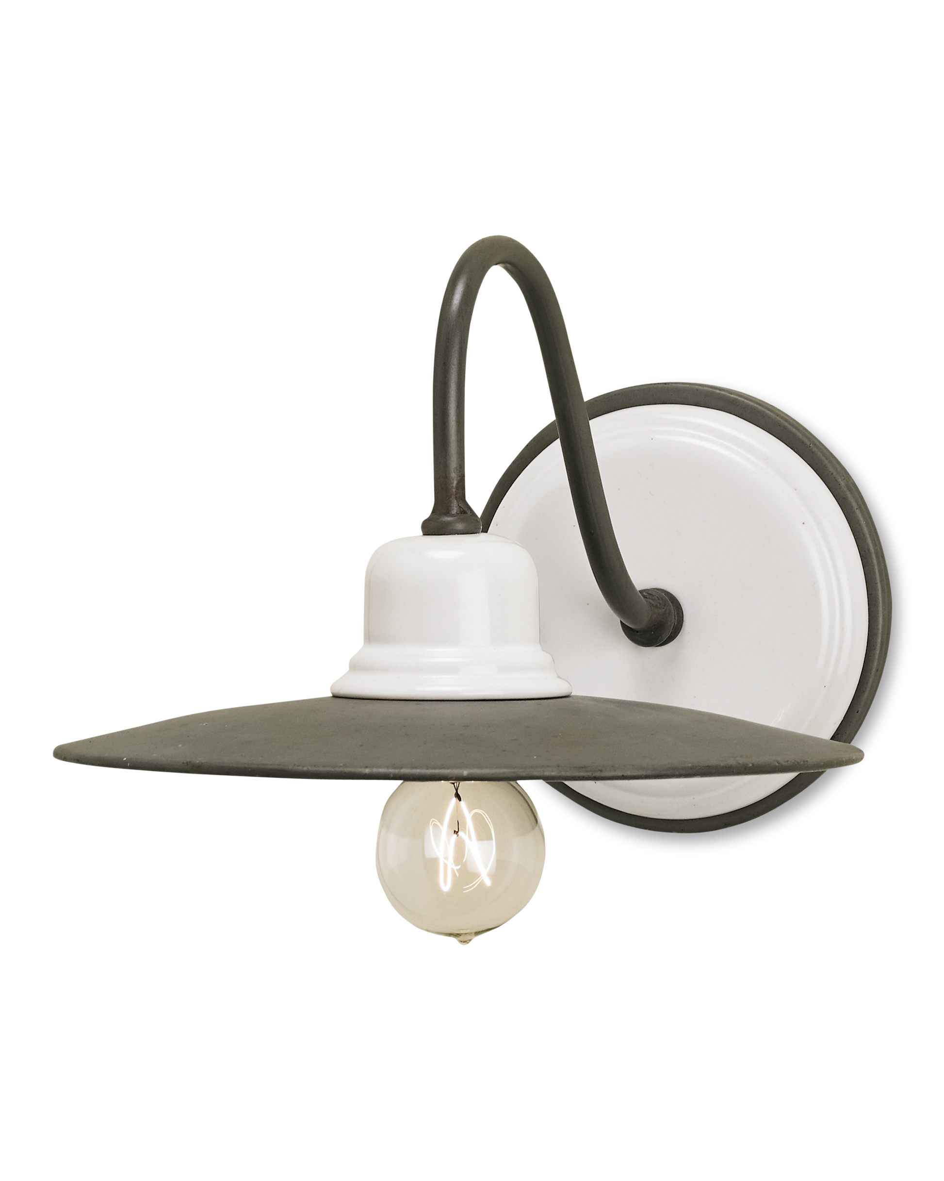Eastleigh Gray & White Wall Sconce