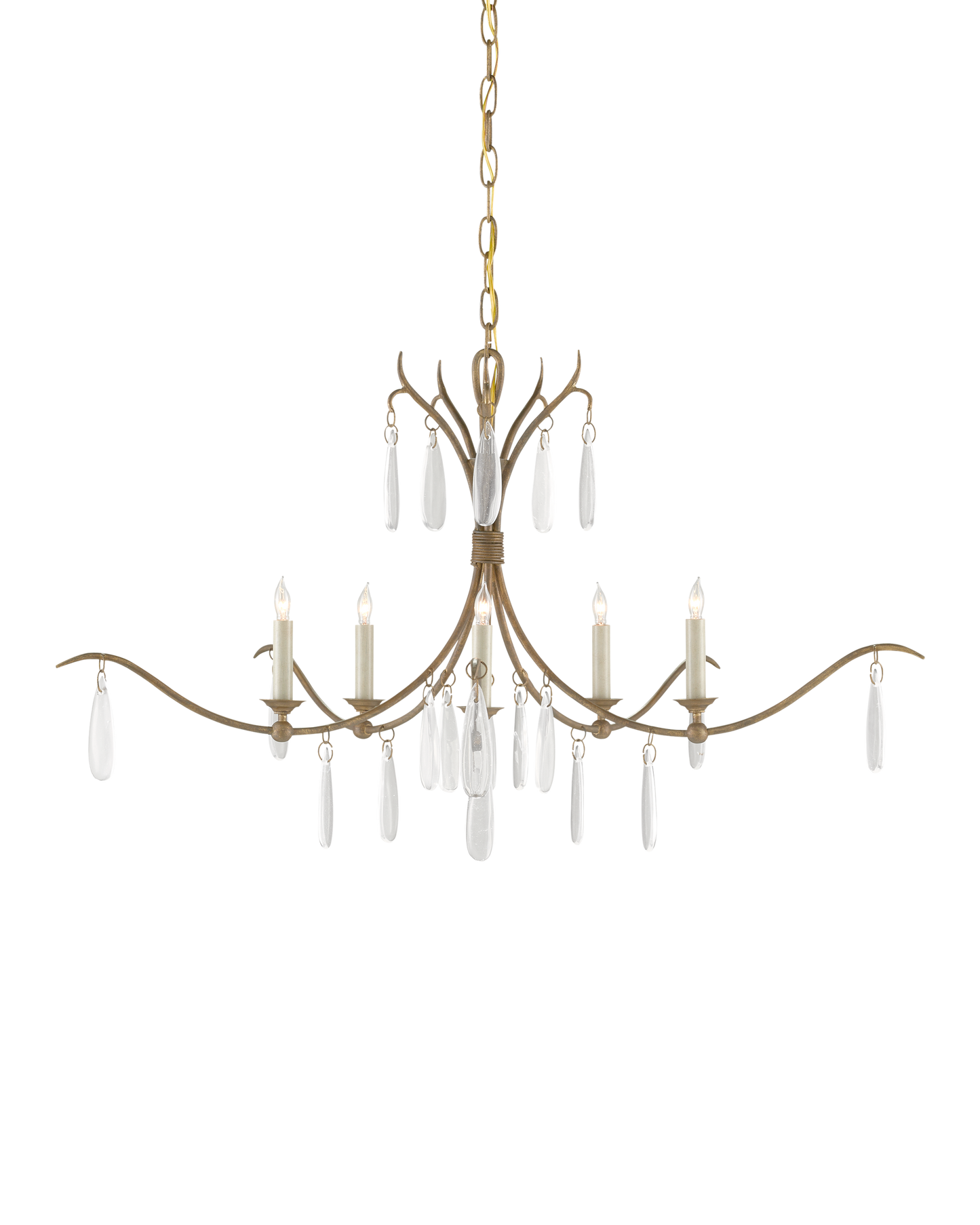 Marshallia Small Gold Chandelier