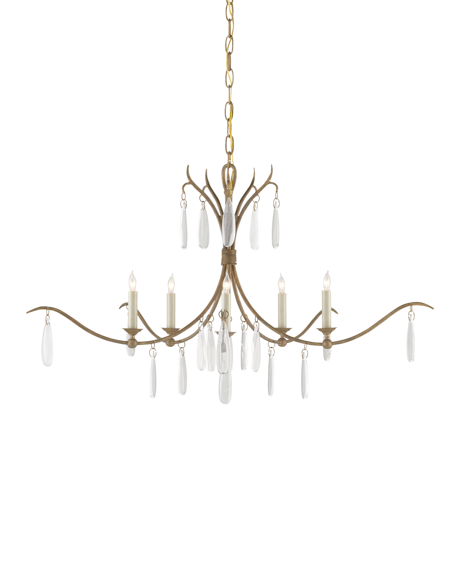 Marshallia Small Gold Chandelier