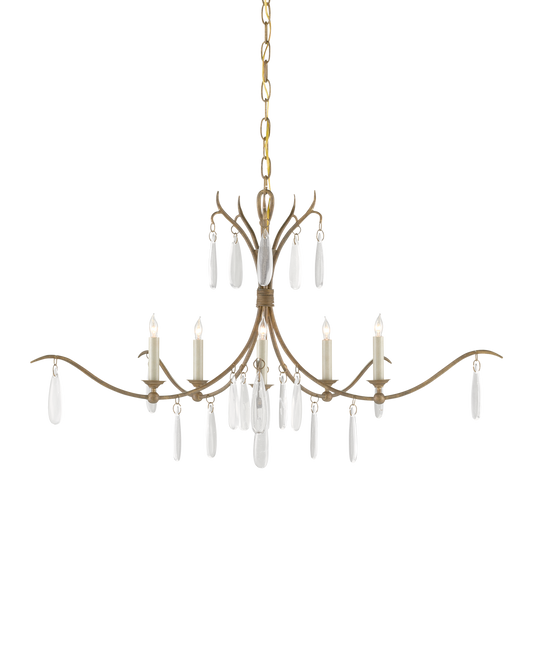 Marshallia Small Gold Chandelier