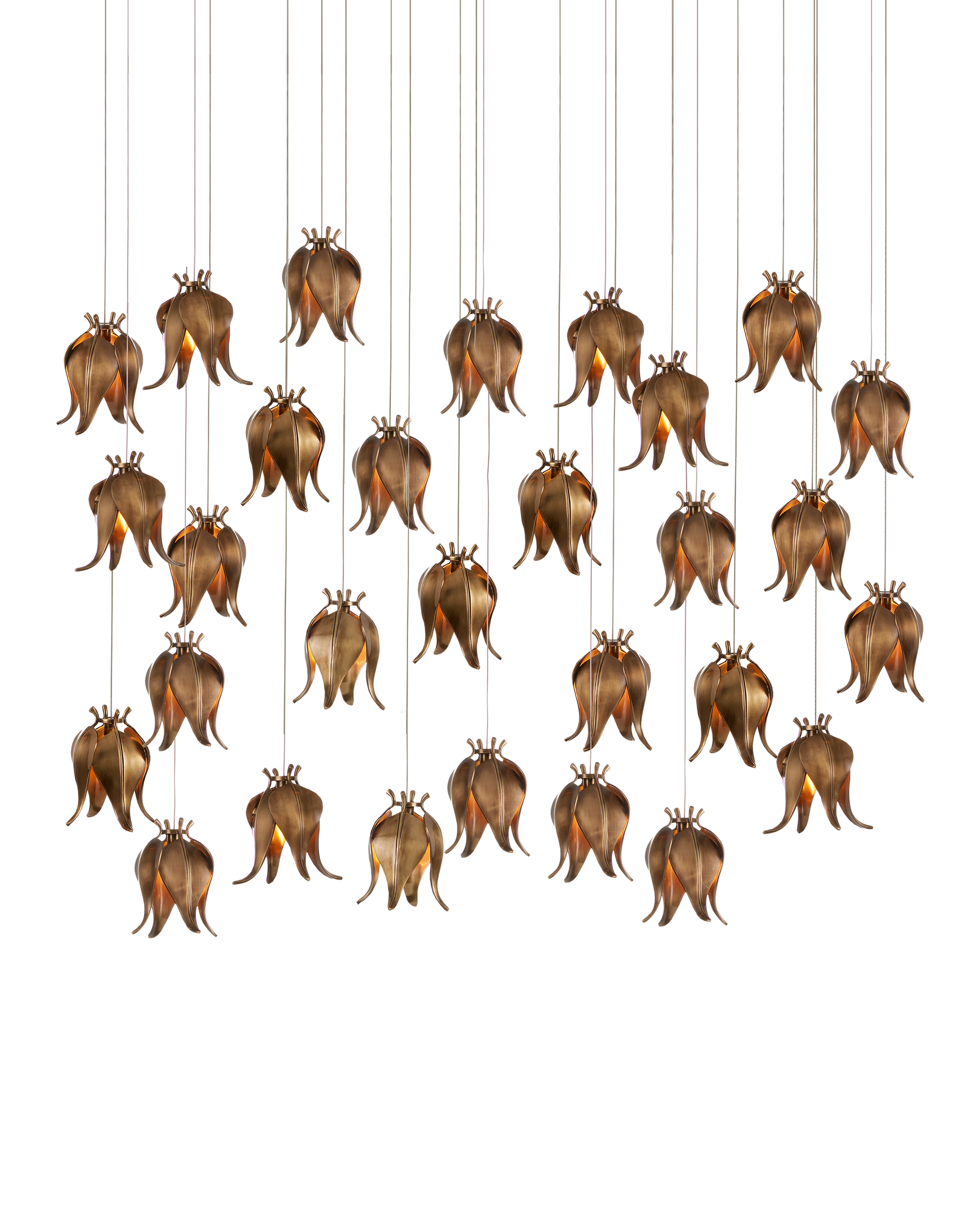 Iota 30-Light Linear Multi-Drop Pendant