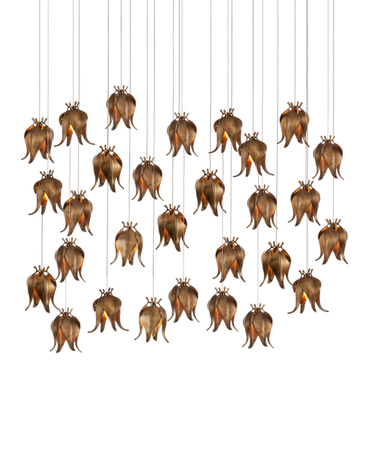 Iota 30-Light Linear Multi-Drop Pendant