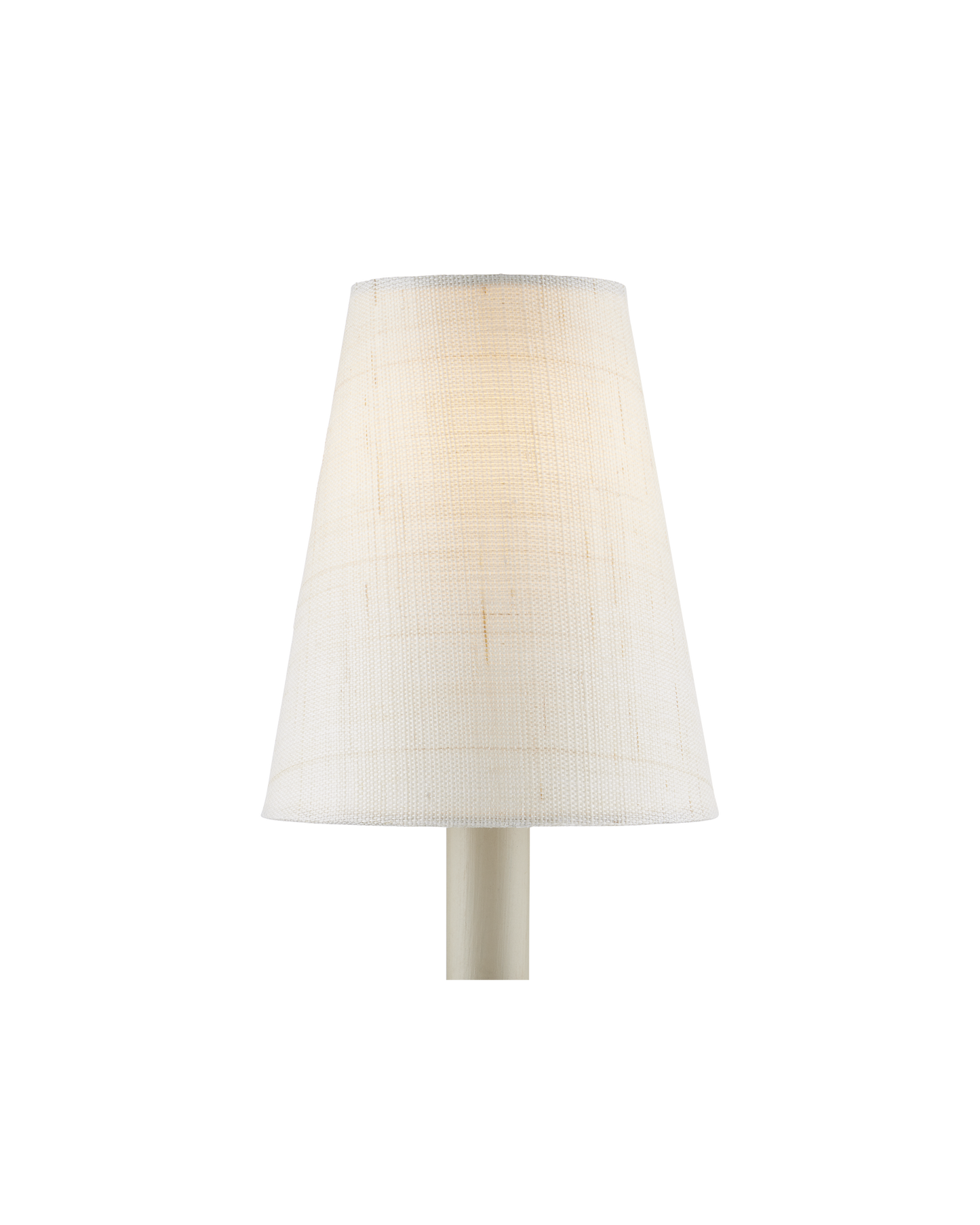 Ivory Fine Grasscloth Tapered Chandelier Shade