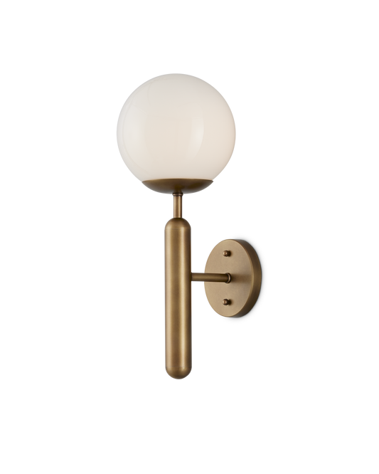 Barbican Single-Light Brass Wall Sconce