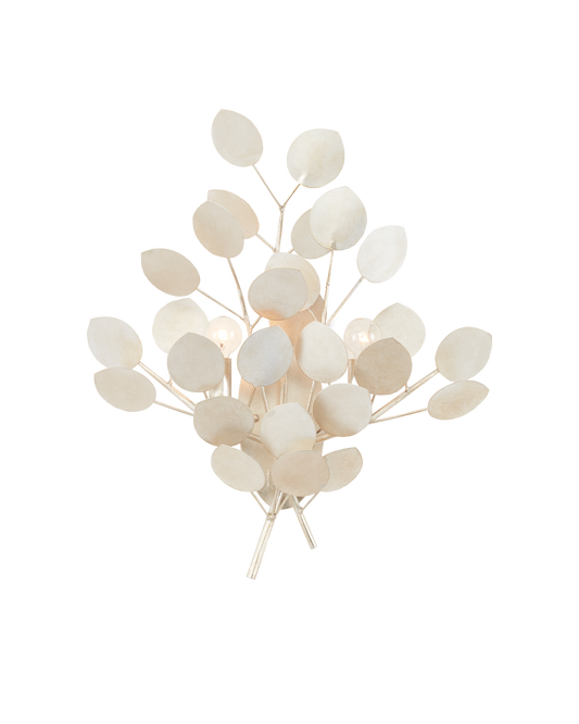 Lunaria Silver Wall Sconce