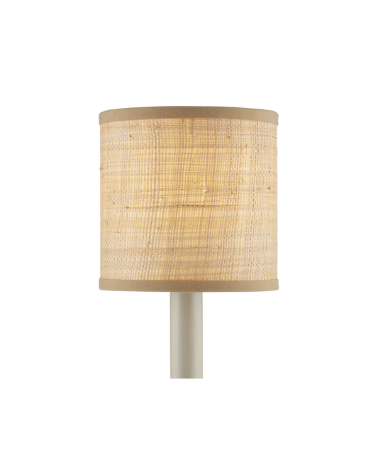 Natural Grasscloth Drum Chandelier Shade