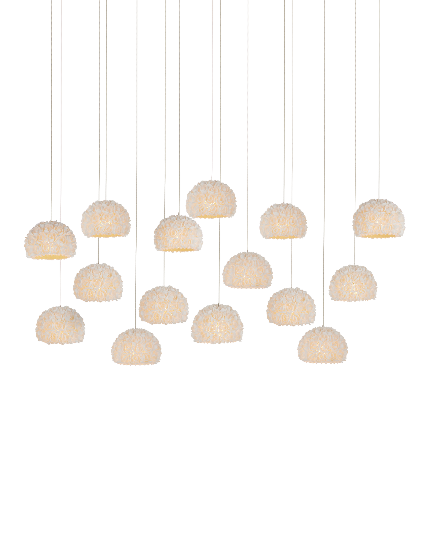 Virtu 15-Light Linear Multi-Drop Pendant