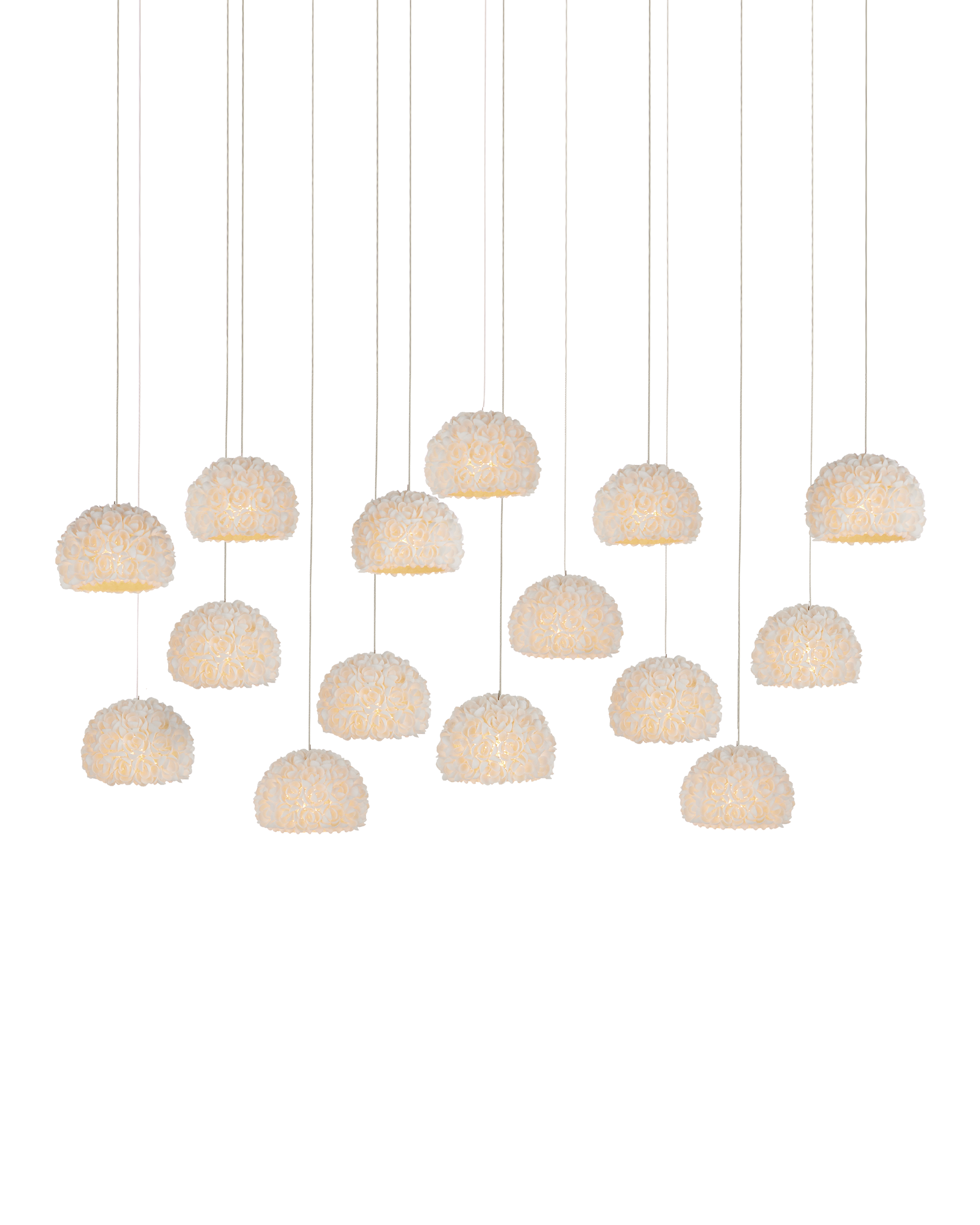 Virtu 15-Light Linear Multi-Drop Pendant