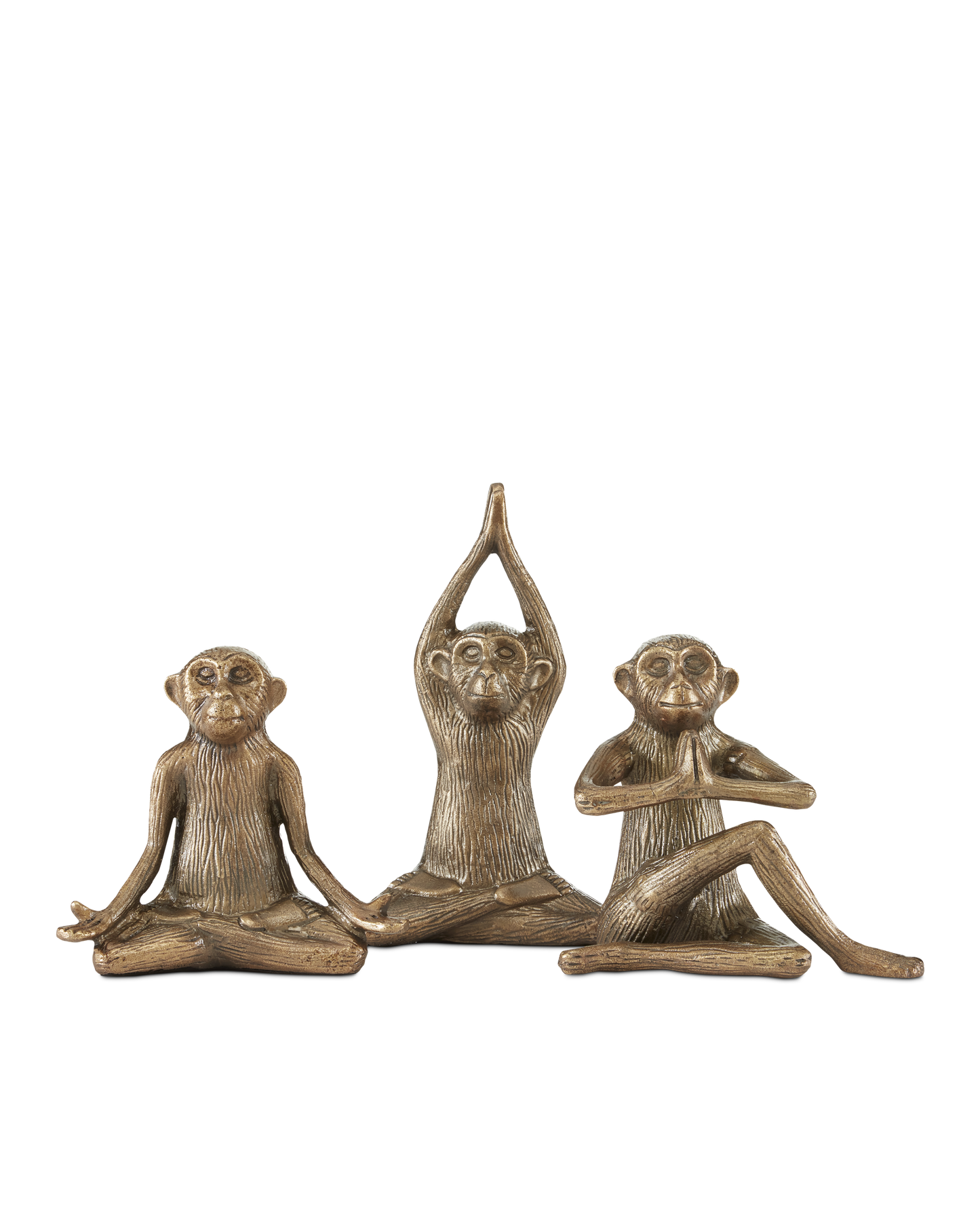 Zen Brass Monkey Set of 3