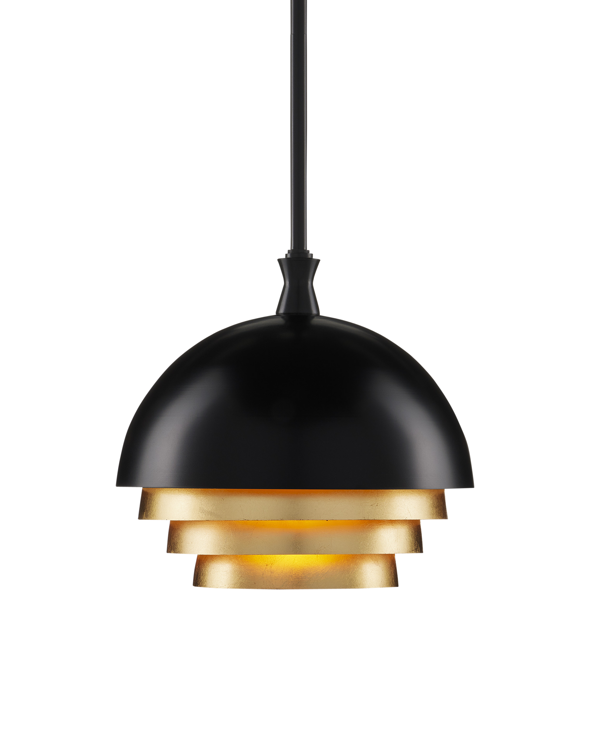 Salviati Medium Black & Gold Pendant