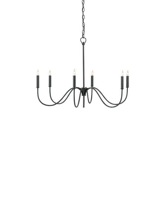 Tirrell Small Black Chandelier