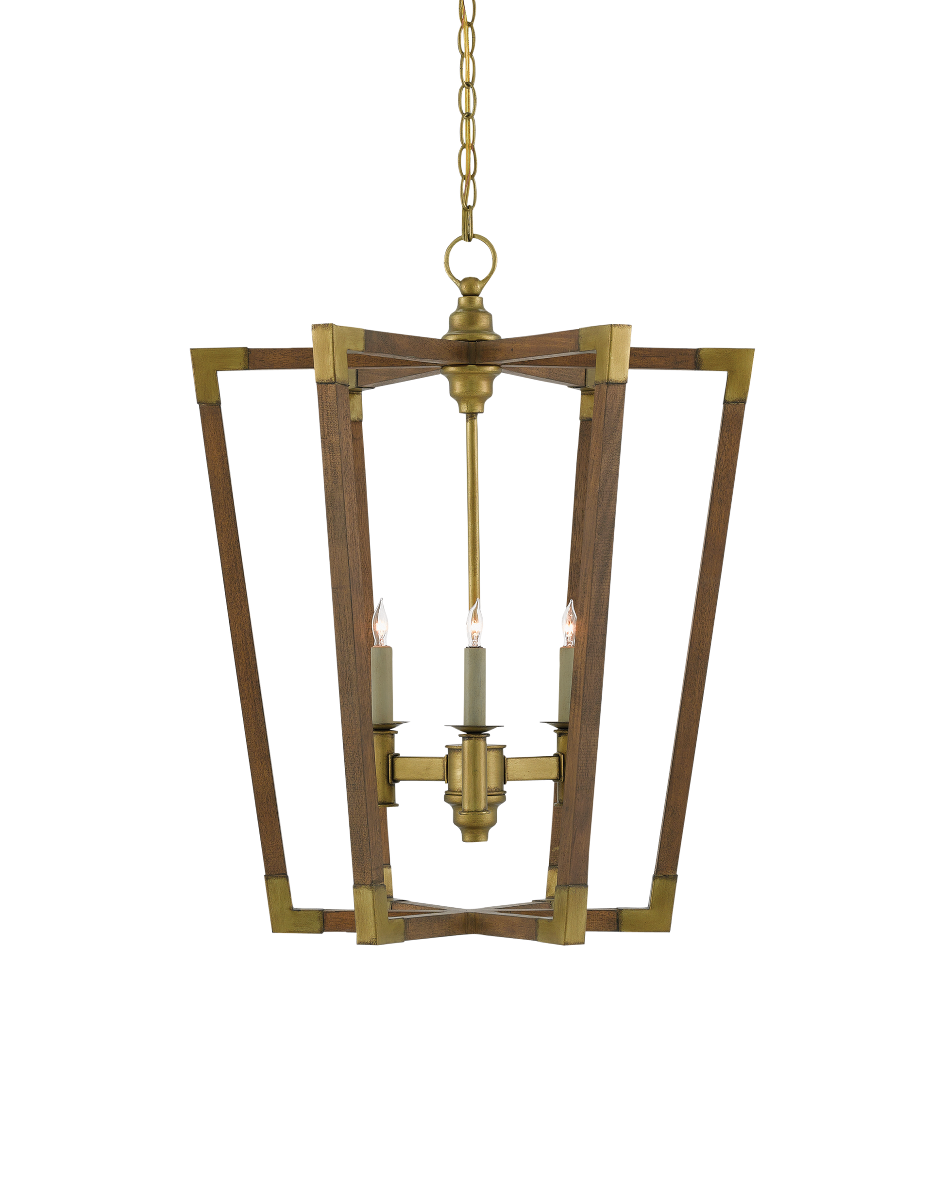 Bastian Medium Chestnut Lantern