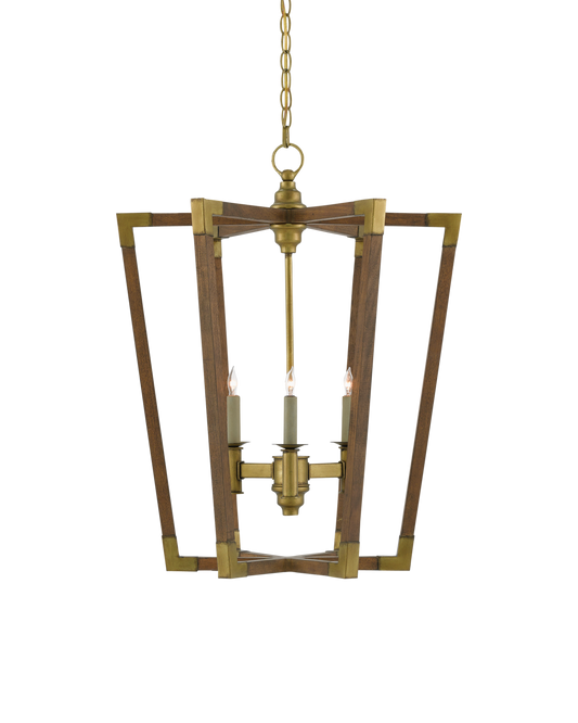 Bastian Medium Chestnut Lantern