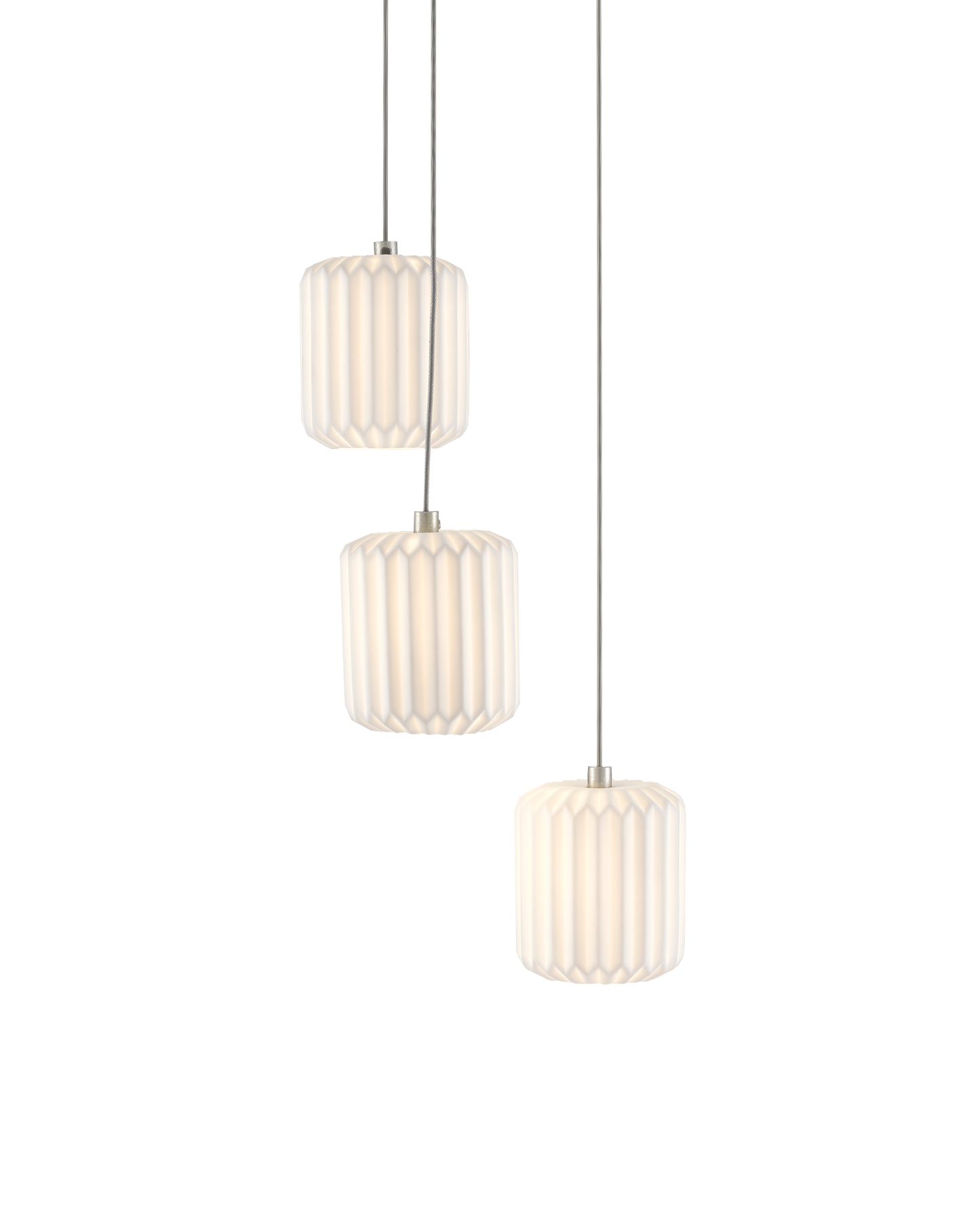 Dove 3-Light Round Multi-Drop Pendant