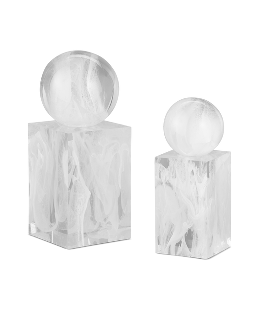 Nova White Objects Set of 2