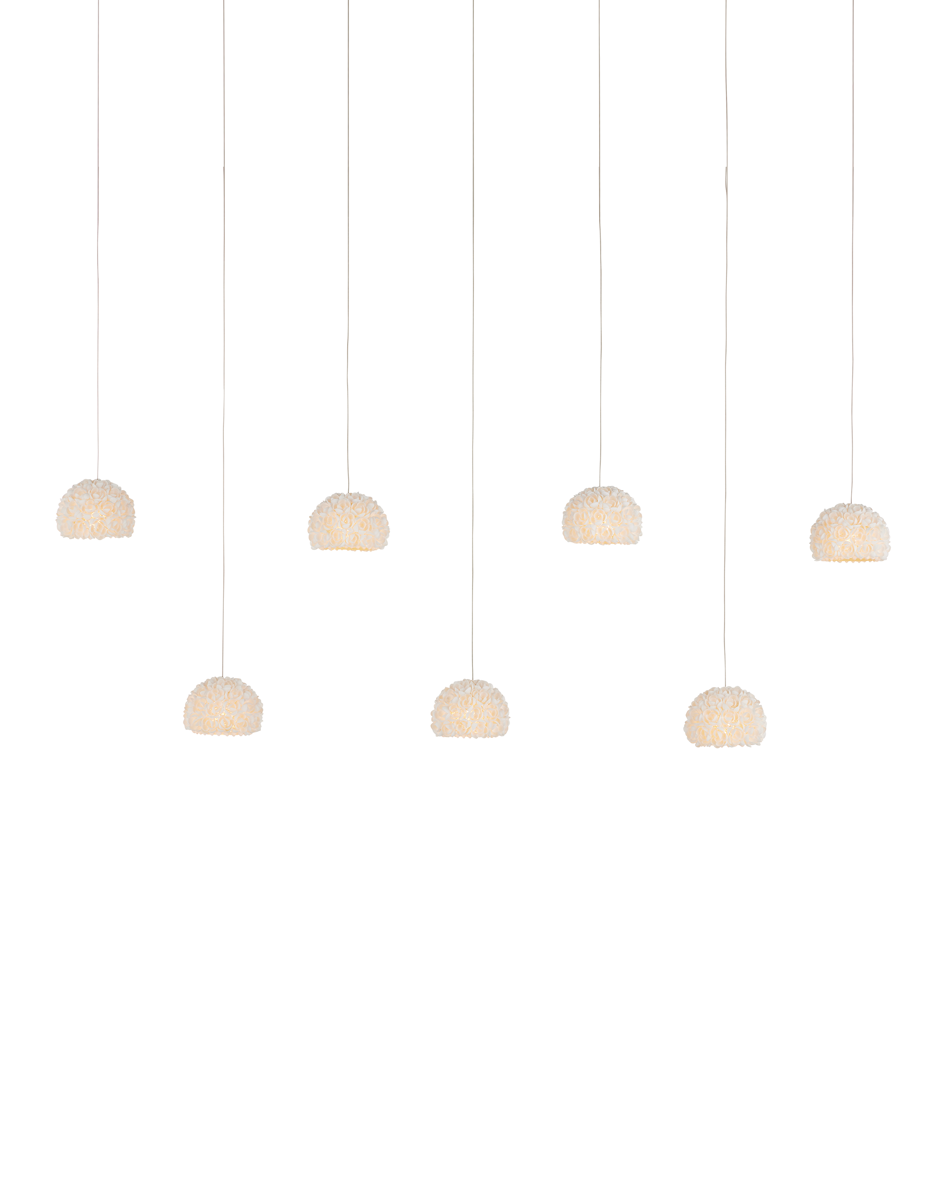 Virtu 7-Light Linear Multi-Drop Pendant