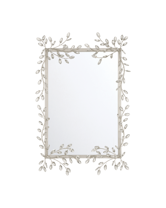Forget-Me-Not Silver Rectangular Mirror