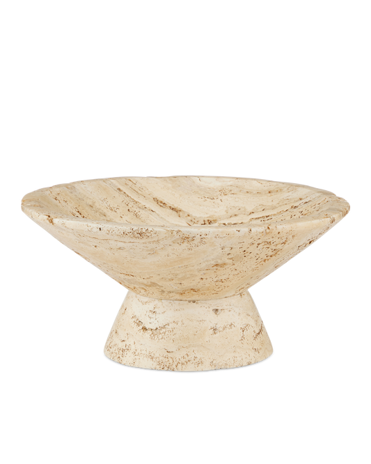 Lubo Travertine Large Bowl
