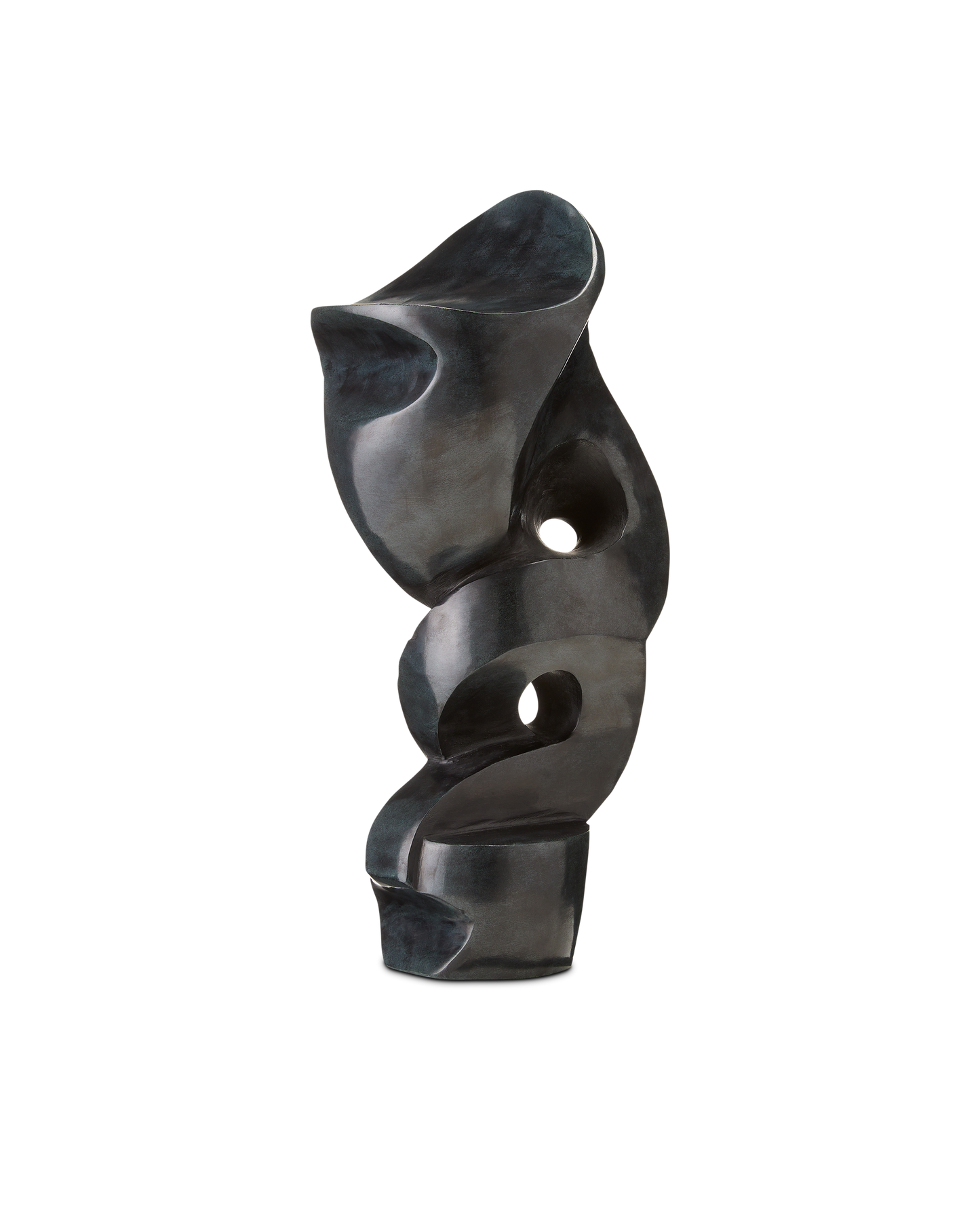 Roland Black Marble Abstract Sculpture