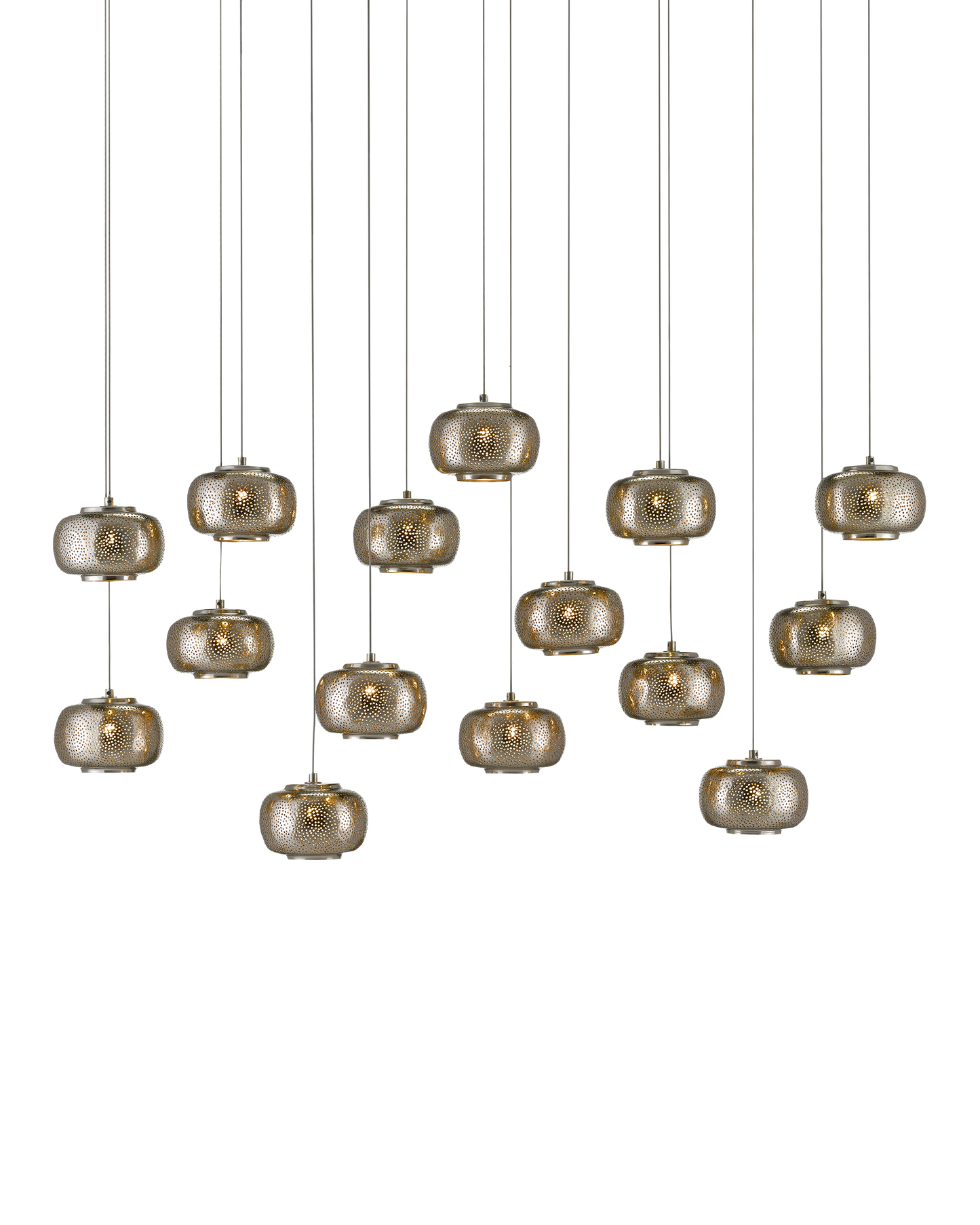 Pepper 15-Light Linear Multi-Drop Pendant