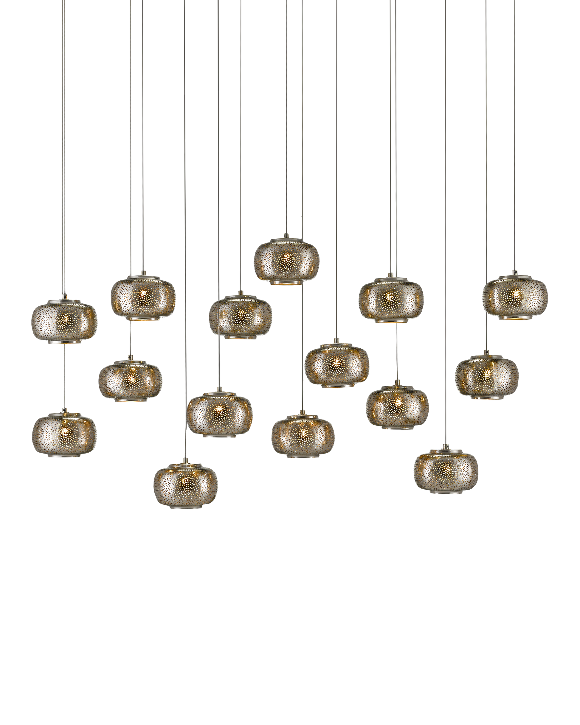 Pepper 15-Light Linear Multi-Drop Pendant