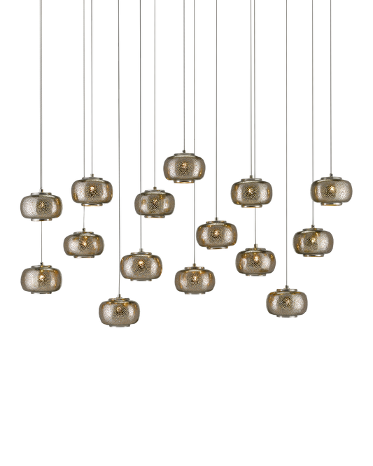 Pepper 15-Light Linear Multi-Drop Pendant