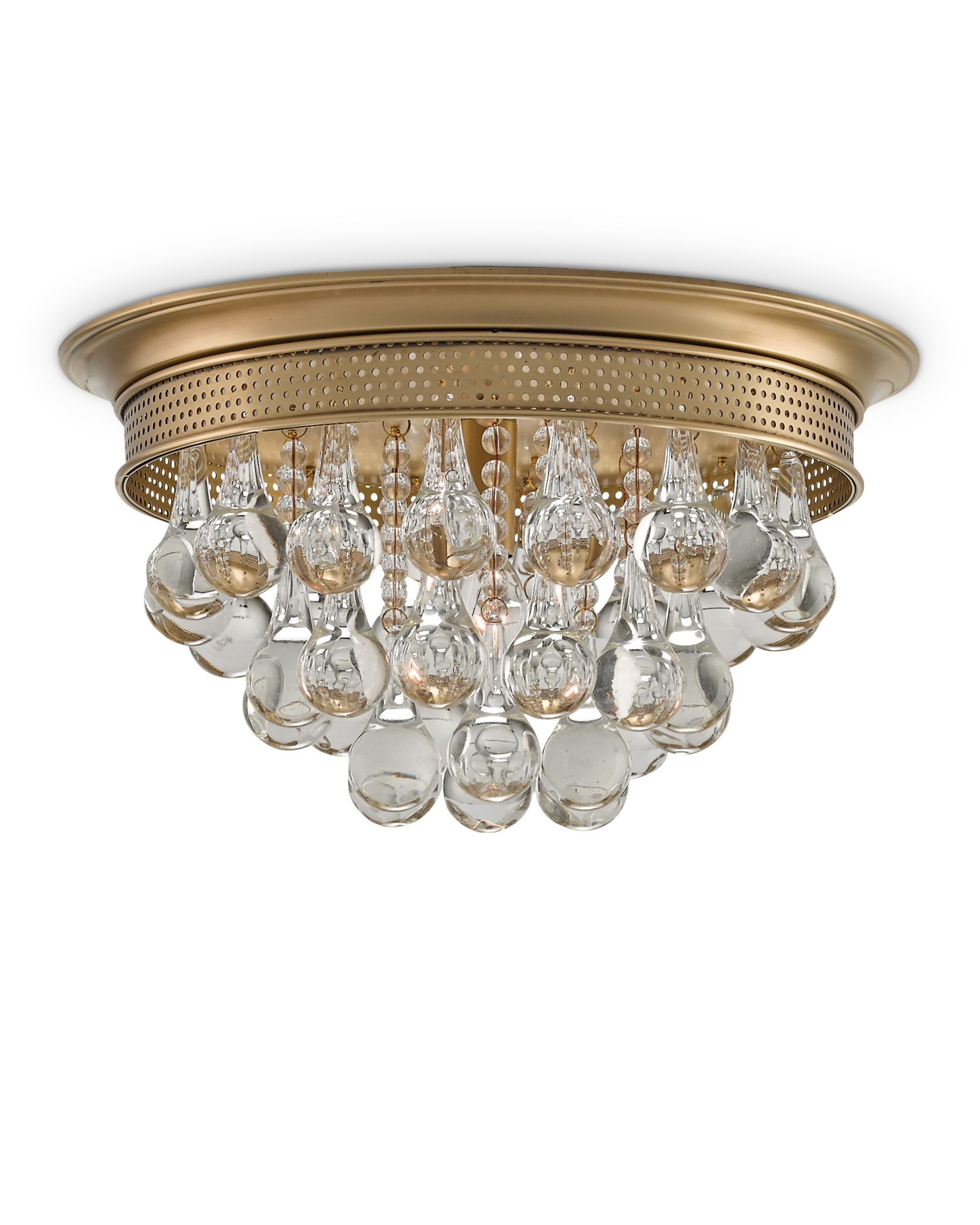 Worthing Brass Flush Mount