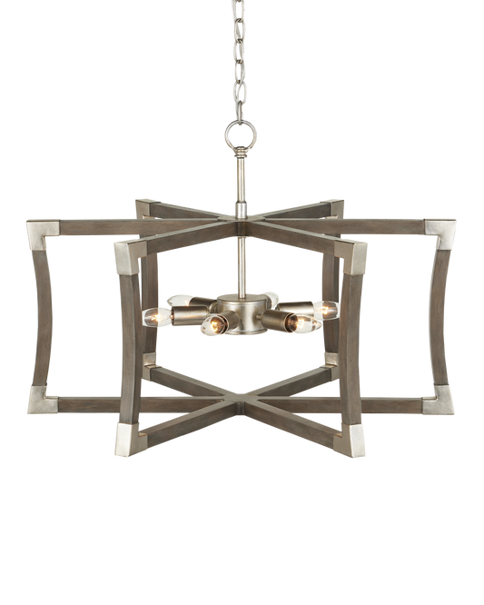 Bastian Small Gray Semi-Flush Mount