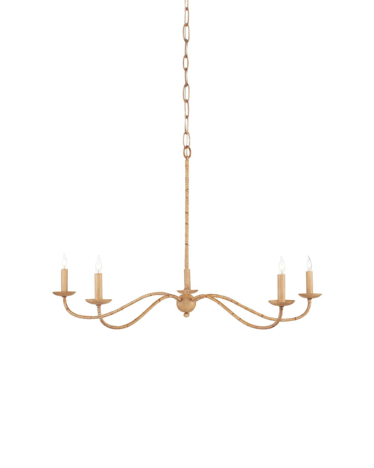 Saxon Small Tan Chandelier
