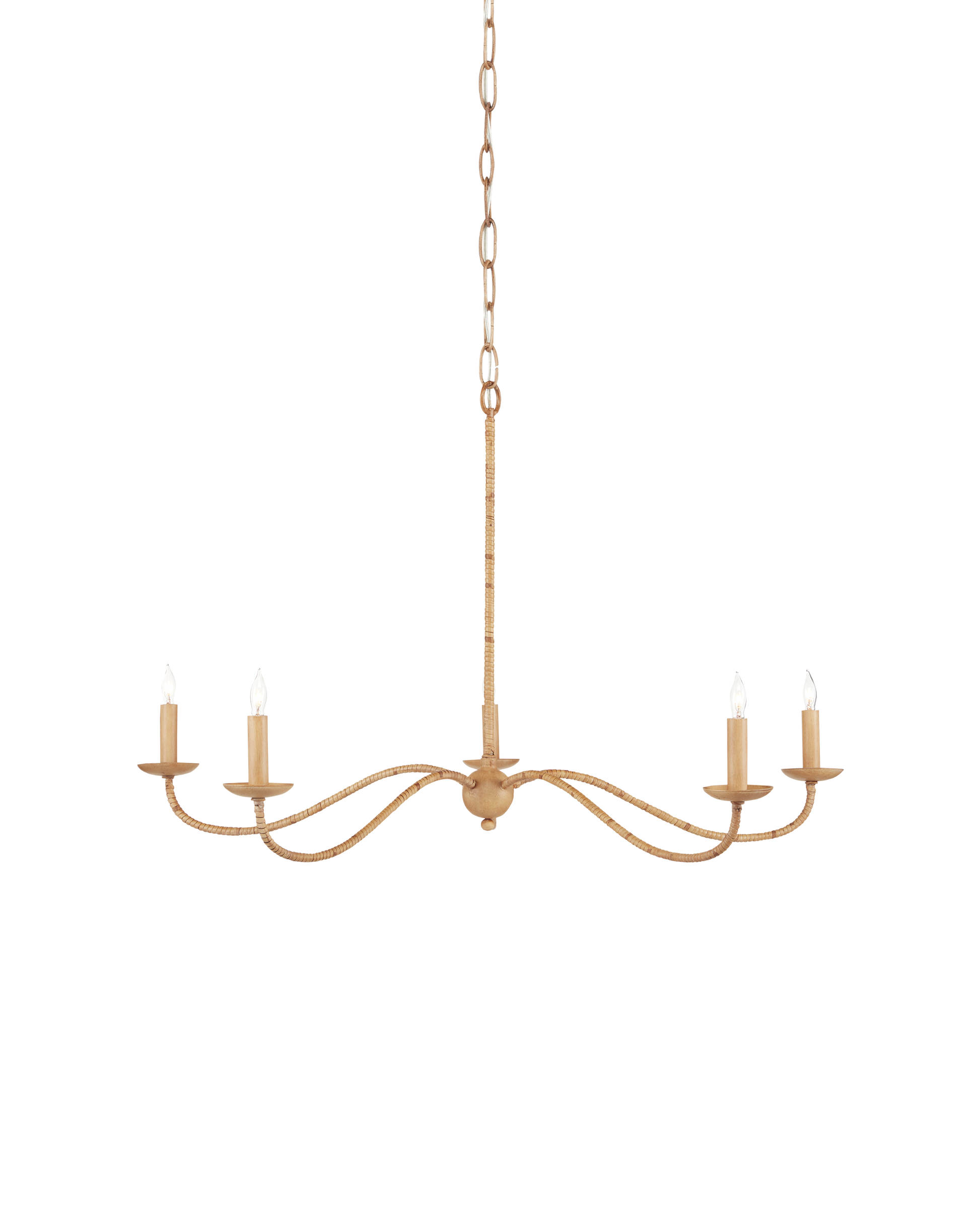 Saxon Small Tan Chandelier