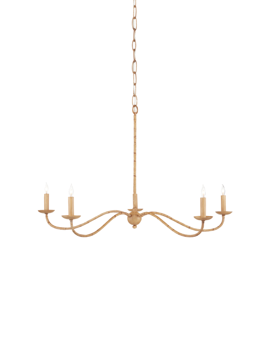 Saxon Small Tan Chandelier