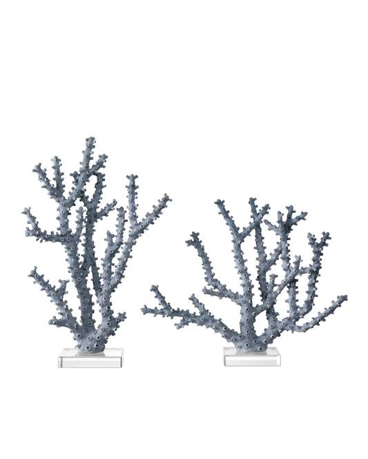 Blue Coral Set of 2