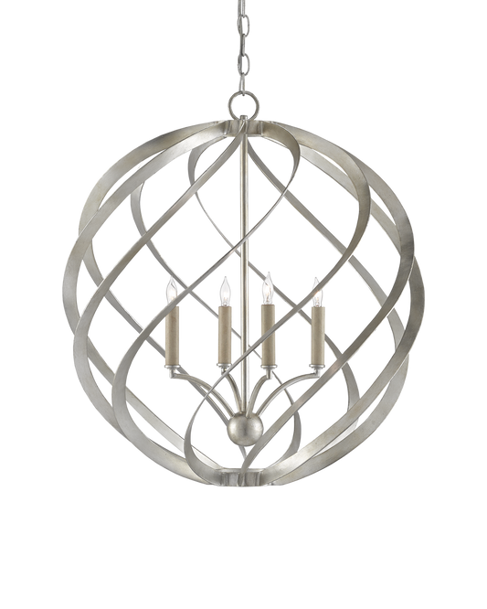 Roussel Silver Orb Chandelier