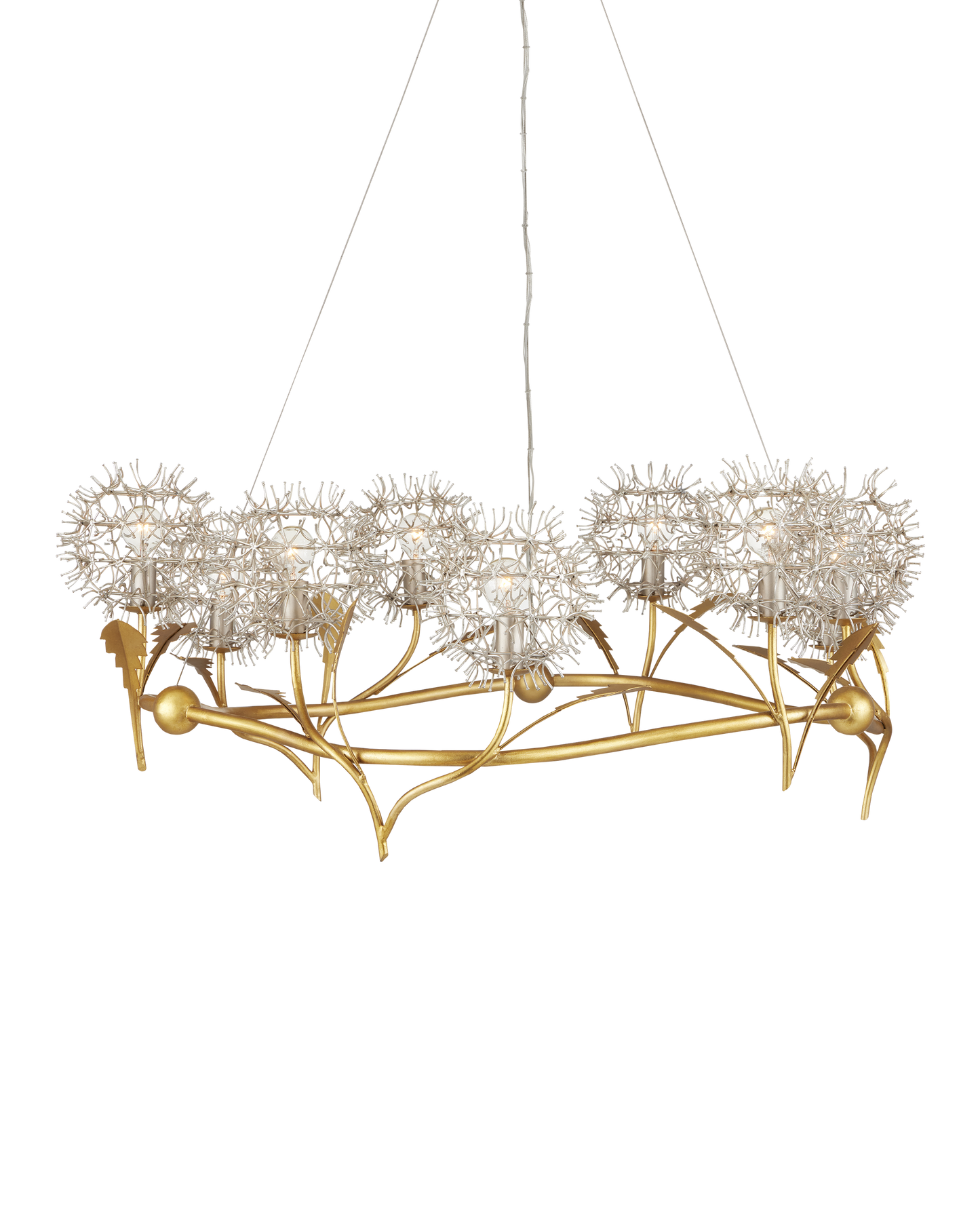 Dandelion Silver & Gold Chandelier