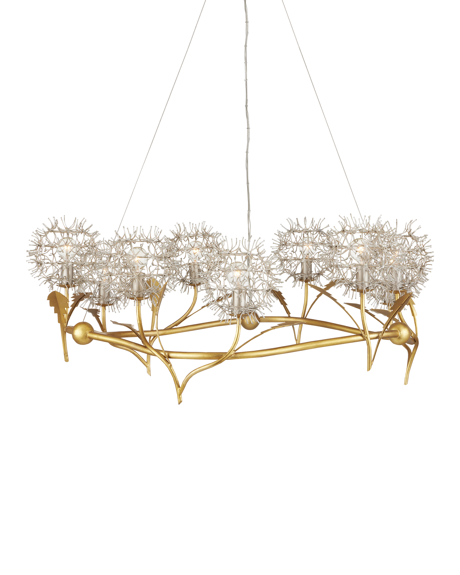 Dandelion Silver & Gold Chandelier