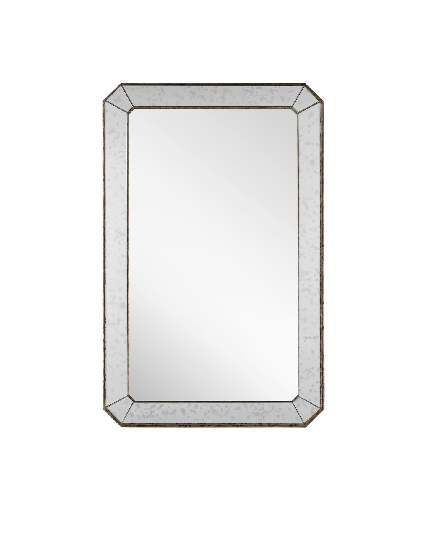 Antiqued Rectangular Mirror