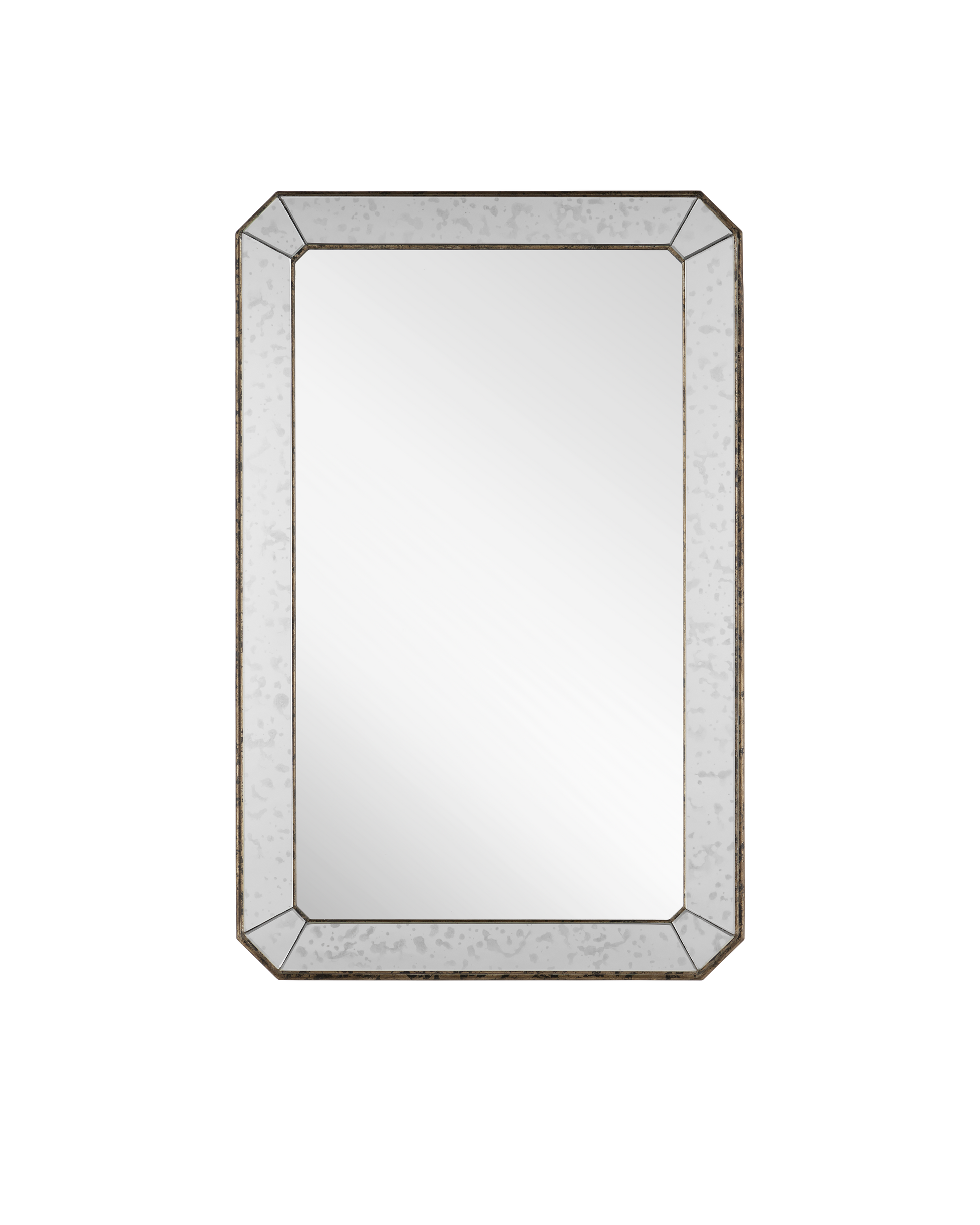 Antiqued Rectangular Mirror